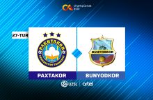 Суперлига. "Пахтакор" – "Бунёдкор" 1:0 (Матнли трансляция)