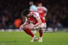 Деклан Райс жароҳат сабаб "Астон Вилла"га қарши ўйнамайди