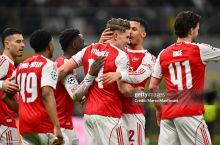 ЕЧЛ. "Арсенал" меҳмонда "Интер"ни таслим этди. Лондонликлар 7 турдан кейин 100% натижа қайд этишмоқда