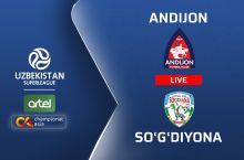 "Андижон" – "Сўғдиёна" 1:0 (Матнли трансляция)