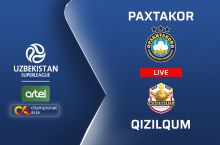 Суперлига. "Пахтакор" – "Қизилқум" (матнли трансляция)