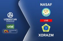 "Насаф" - "Хоразм" 0:0 (Матнли трансляция)