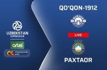 Суперлига. "Қўқон-1912" - "Пахтакор" 0:2 (матнли трансляция)
