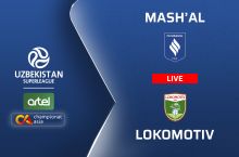 Суперлига. "Машъал" – "Локомотив" 0:0 (матнли трансляция)