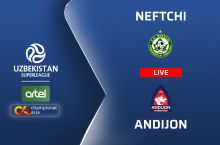 Superliga. "Neftchi" – "Andijon" 0:0 (matnli translyaciya)