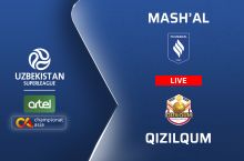 Суперлига. "Машъал" – "Қизилқум" 0:0 (матнли трансляция)