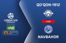 Суперлига. "Қўқон-1912" – "Навбаҳор" (матнли трансляция)